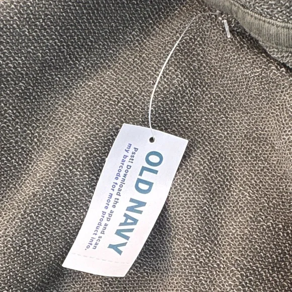 Old Navy Khaku Green Oversized Hoodie with Zipper Women’s Medium - Picture 7 of 9